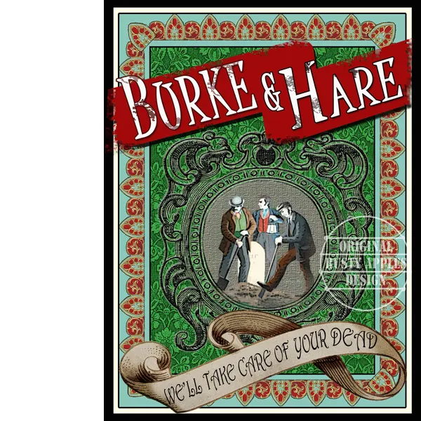 Victorian Crime  "Burke & Hare Grave Robbers"  Metal Wall Art