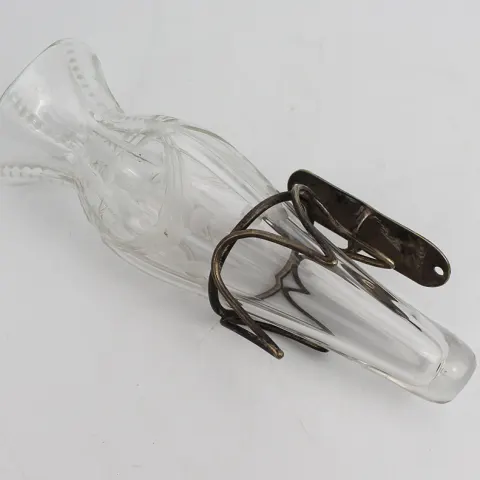 Antique Crystal Flower Posy with Sconce