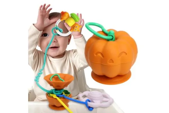 6 x Baby Suction Toy Holder & 3 Toy Straps RRP £22.17 ea. Lb37 sku-3838
