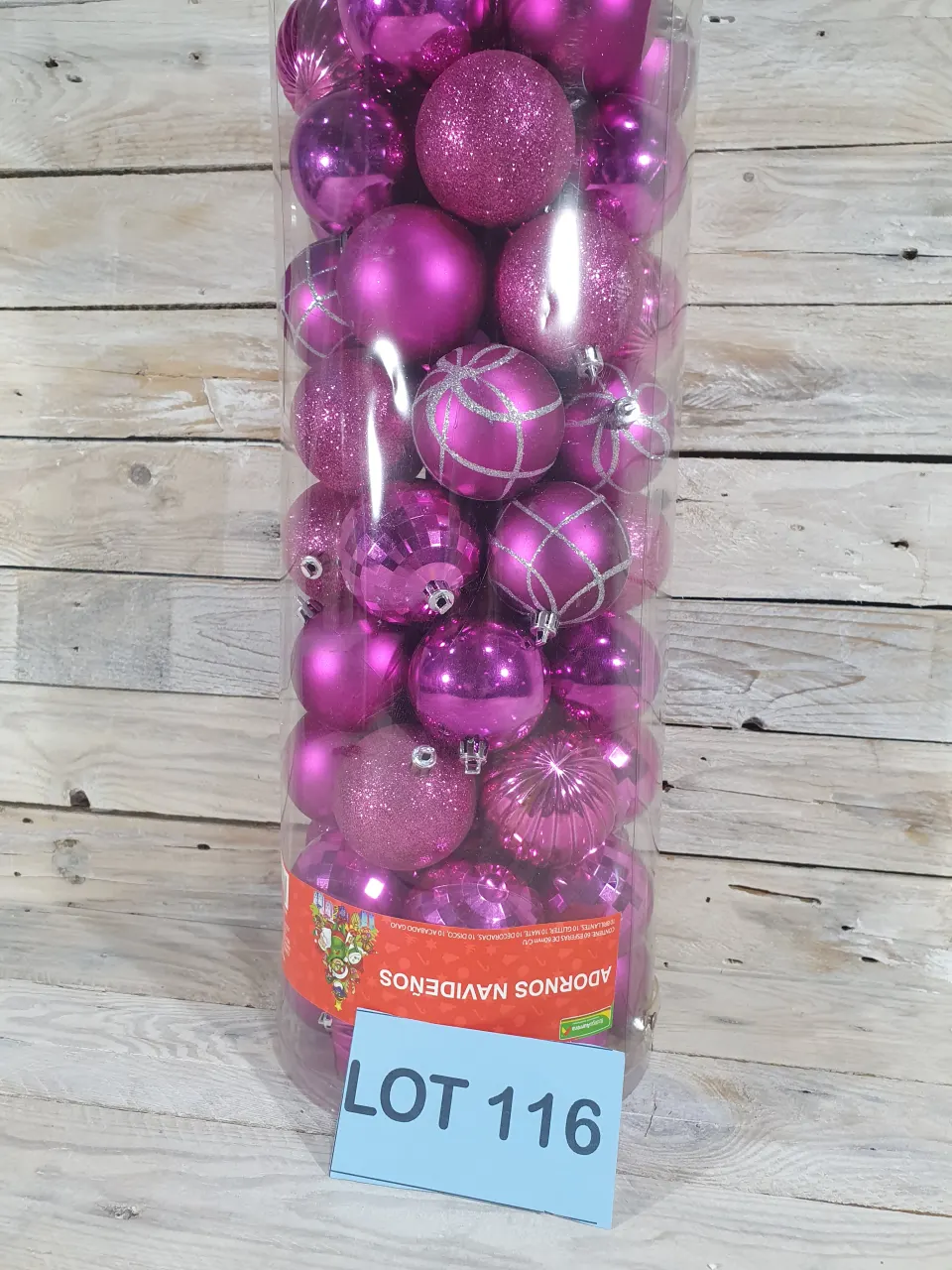 60 x 6cm Purple Bauble Assortment Rrp £29.99