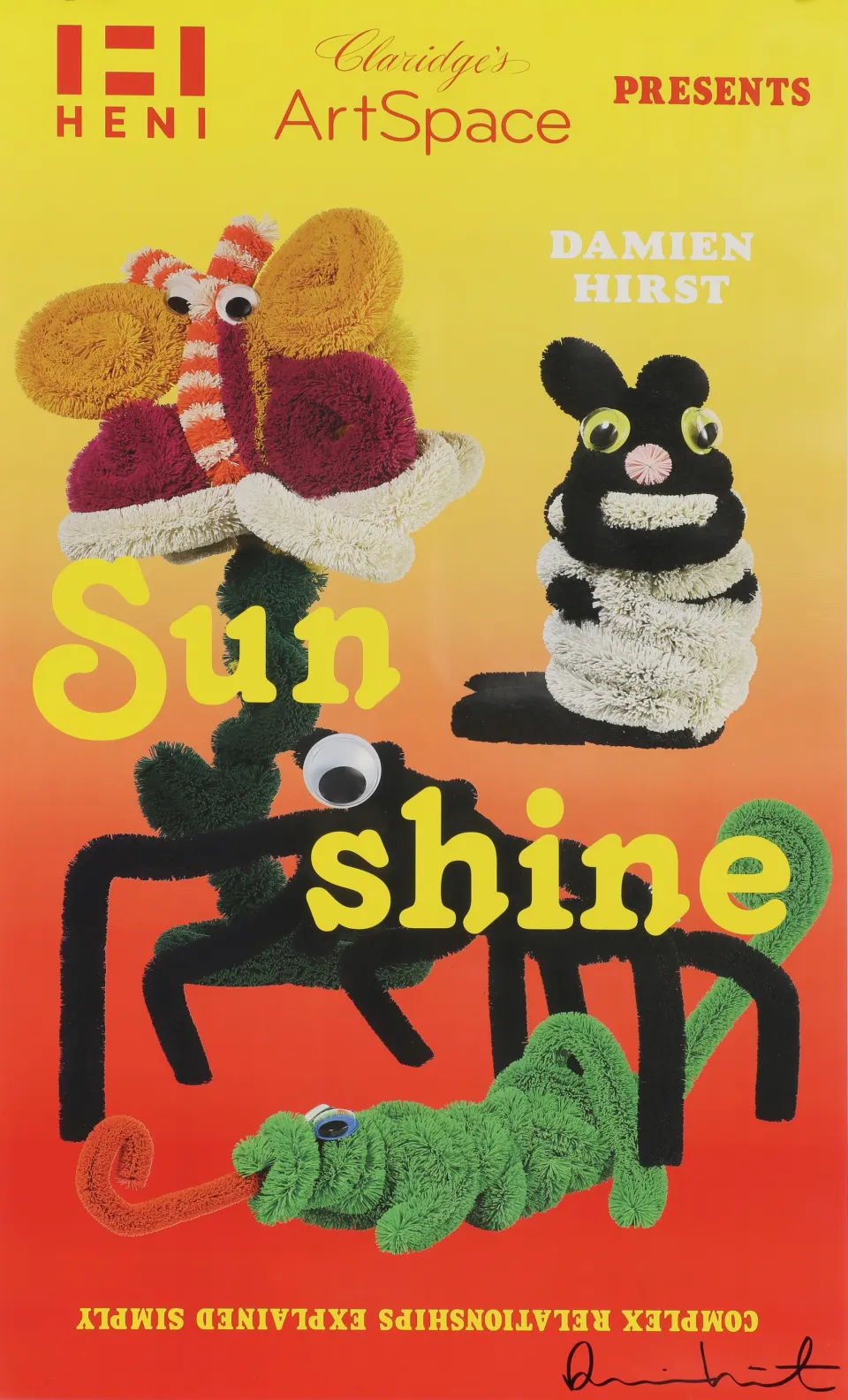 Damien Hirst (b.1965) Signed ‘SUN SHINE’ by Gallery HENI for Claridge's Art Space Exhibition, 2021