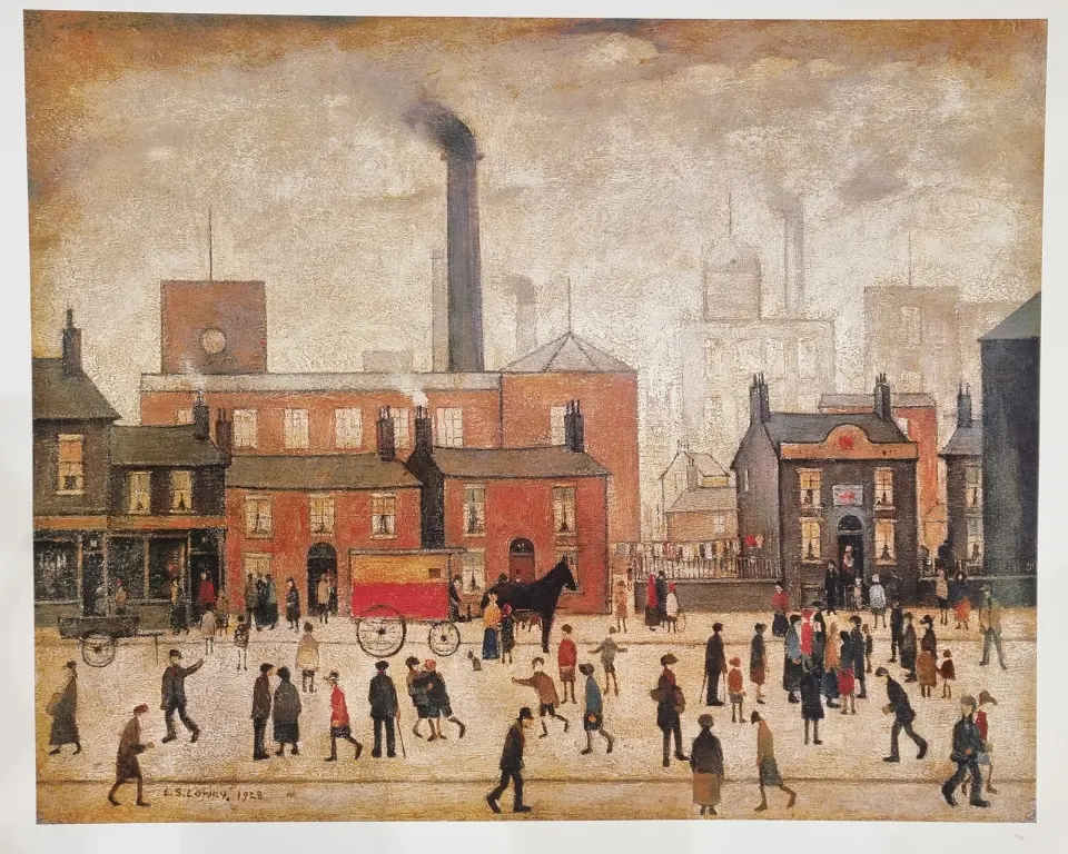 L.S. Lowry Limited Edition "Coming Home from the Mill, 1928"