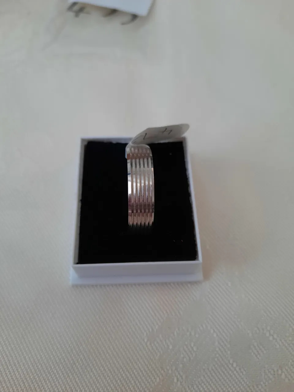 Sterling silver 6 mm wedding band Size T.  RRP £89.  0040/473