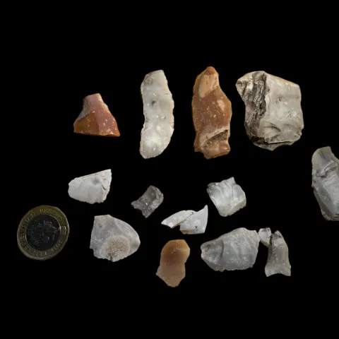 Antiquities: English Neolithic Stone Age Microlith Scrapers, Found Hindon Wiltshire