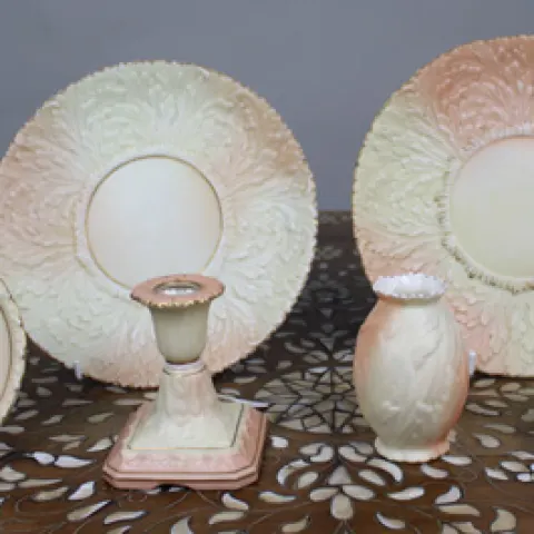 Collection of Antique Locke & Co Worcester ‘Blush Ivory’ Porcelain