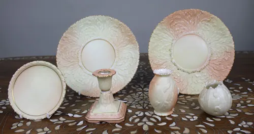Collection of Antique Locke & Co Worcester ‘Blush Ivory’ Porcelain