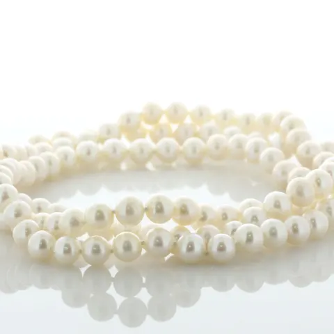 36 inch Freshwater Cultured 7.0 - 7.5mm Pearl Necklace