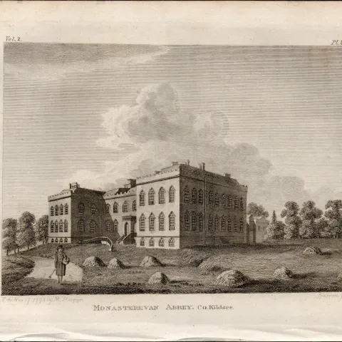 Monasterevan Abbey Co Kildare Rare 1791 Francis Grose Antique