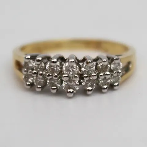 14 Stone Diamond Ring