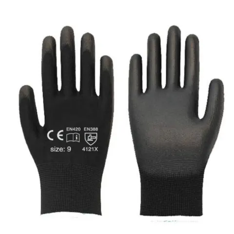 120 Pairs Medium PU Palm Coated Black Gloves Total RRP £240