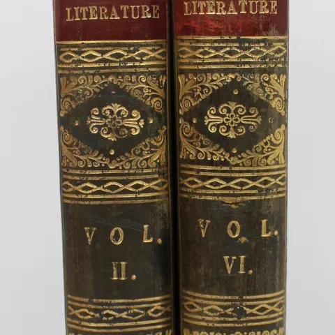Pair of Antique Leather-Bound Books – The Casquet of Literature, Volumes II & VI