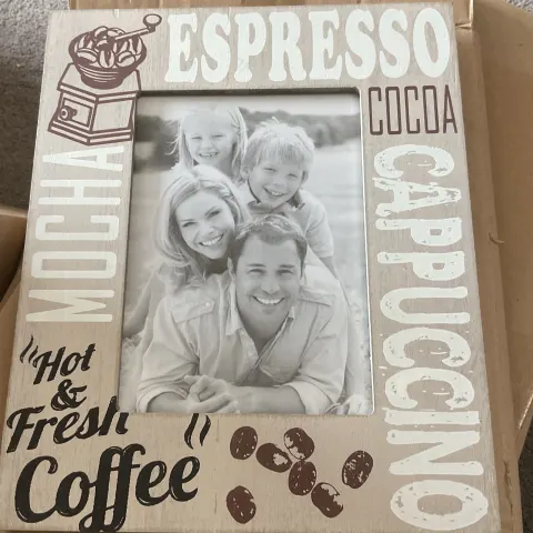 Modern Wooden Espresso Photo Frame