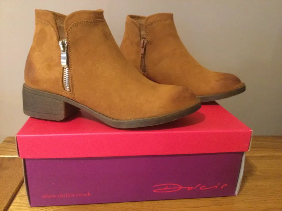 Dolcis “Roddy” Ankle Boots, Size 3, Tan - New RRP £47.99