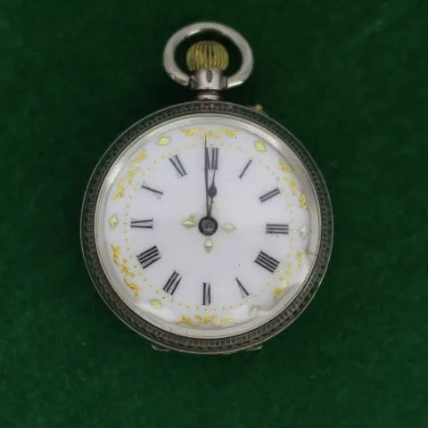 Silver Lady's Pocket Watch