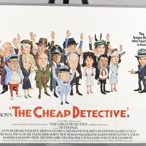 Original "The Cheap Detective" Cinema Poster