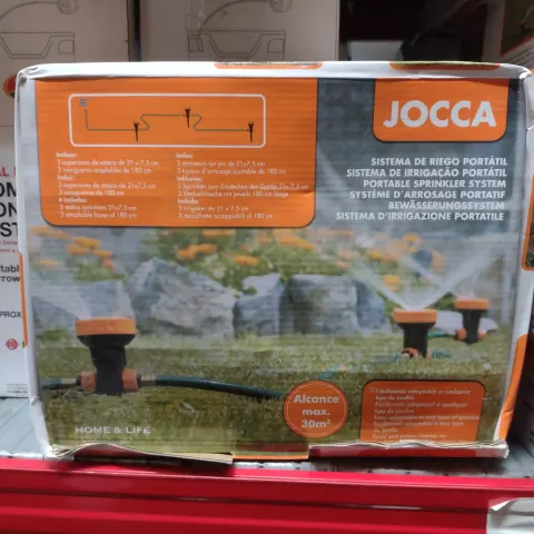 JOCCA 5913 Portable Sprinkler System 3 Sprinklers 5 Settings. RRP £20 - GRADE A