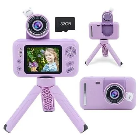 Camera with Tripod for 4-10 Years Old Girls and Boys L4b