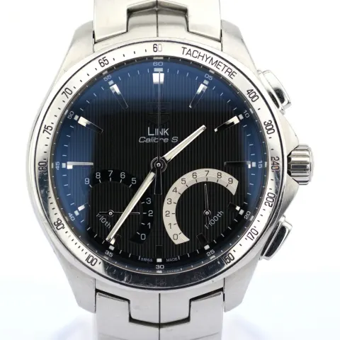 TAG Heuer/Link Calibre S Choronograph CAT 7010 Quartz - Gentlemen's Steel Wristwatch
