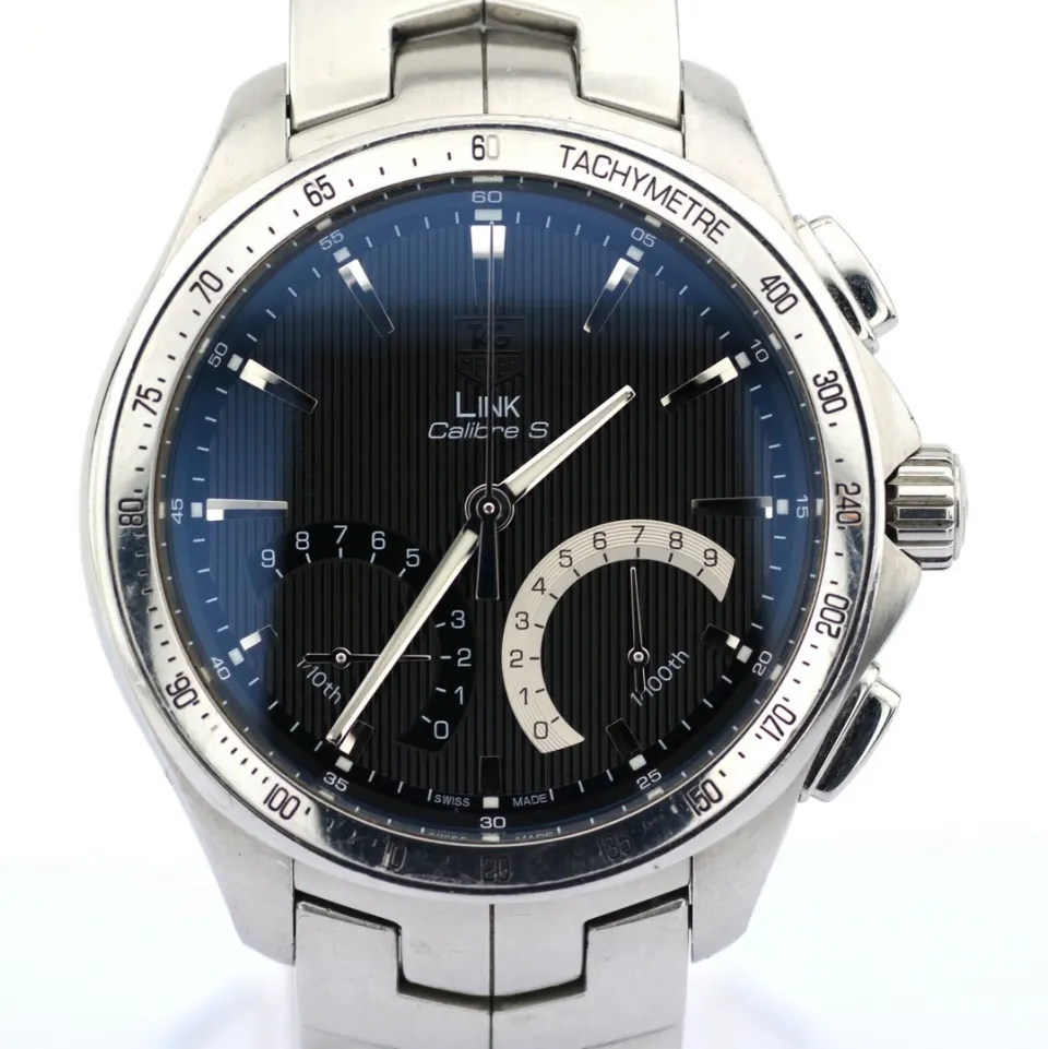TAG Heuer/Link Calibre S Choronograph CAT 7010 Quartz - Gentlemen's Steel Wristwatch