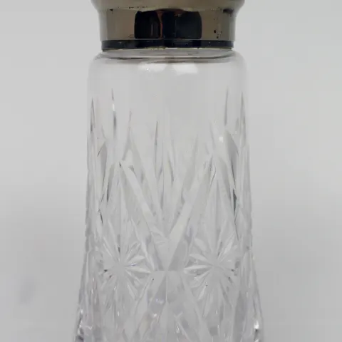 Vintage Cut Glass & Silver Plated Sugar Caster