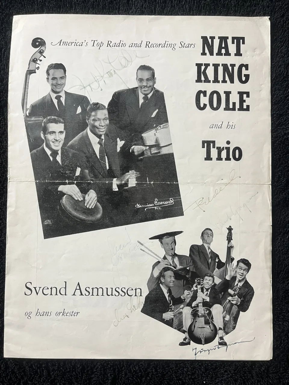 Nat King Cole & His Trio Signed