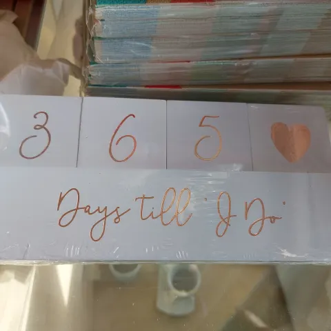 Wedding Countdown blocks x 4