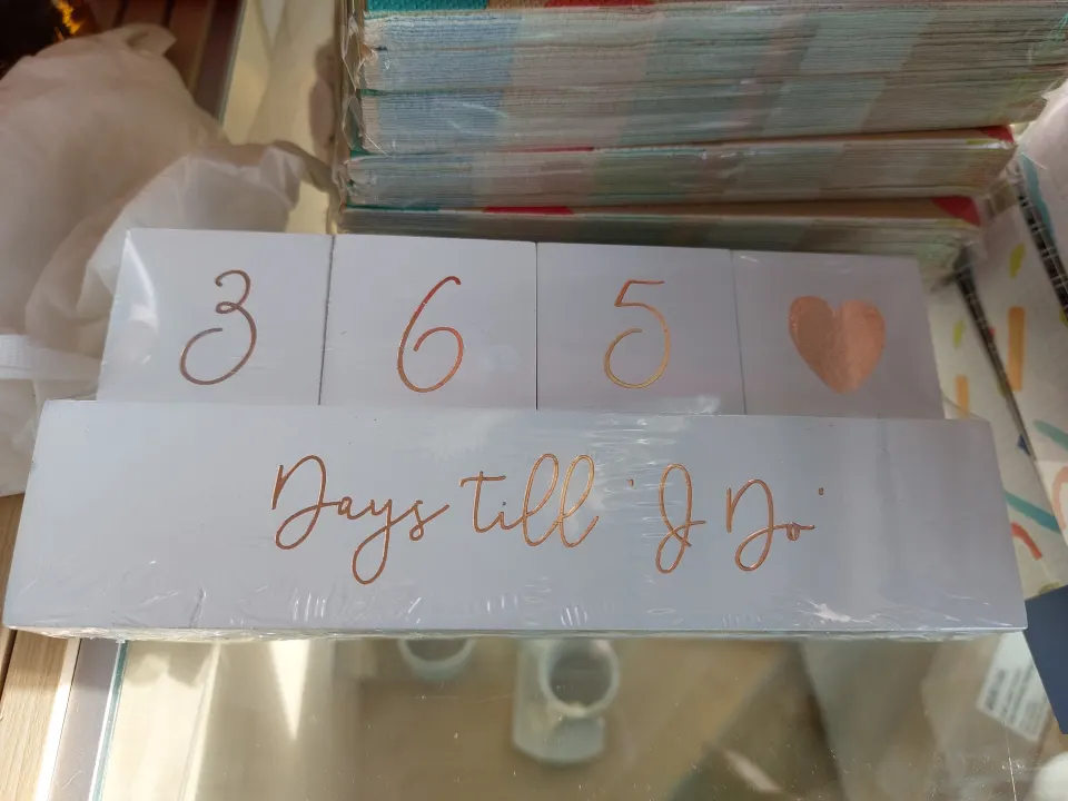 Wedding Countdown blocks x 4