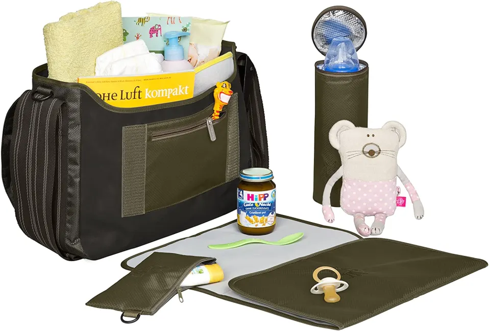Lassig Olive Messener/Changing bag RRP 49.99
