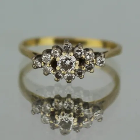 Vintage Diamond 18ct Yellow Gold Ring