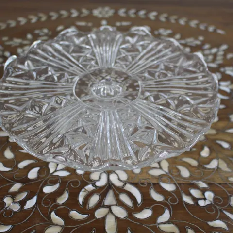 Vintage Glass Cake Stand