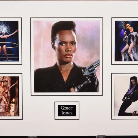 GRACE JONES original signed presentation
