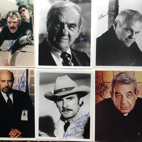 Hector Elizondo, Dennis Farina, Karl Malden, Dennis Weaver& more original signatures.