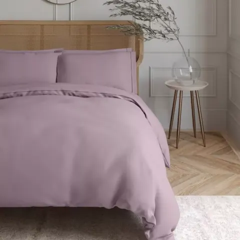 Egyptian Cotton Duvet Cover Mauve Super King