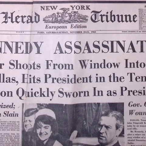 President Kennedy Assassinated Genuine the New York Tribune Newspaper-32.
