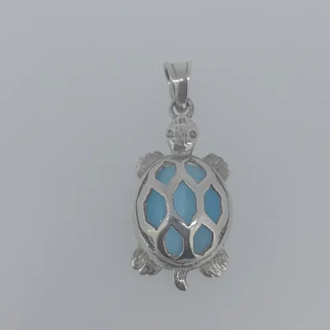 Silver Tortoise Pendant