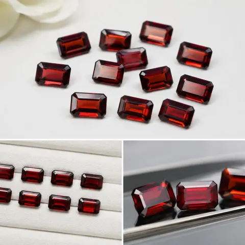 Natural Garnet Gemstones – 8.60 Carats Total – 6x4mm