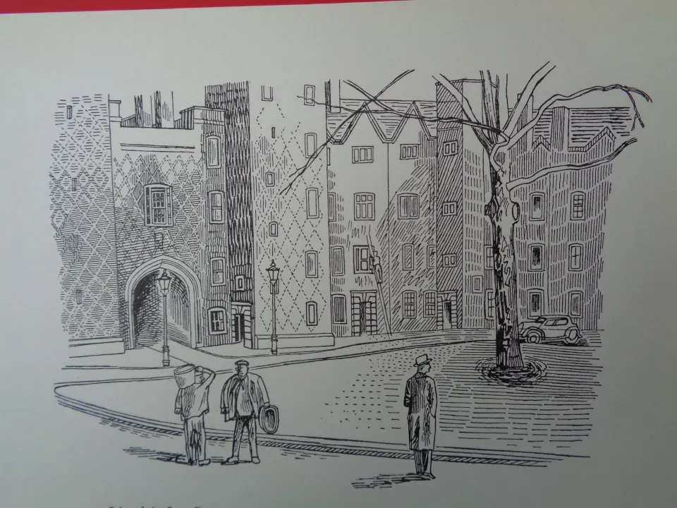 Edward Bawden Original Litograph - London 1 Lincolns Inn Gateway