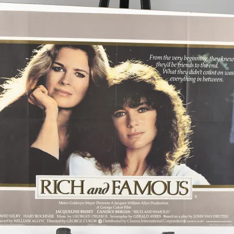 Original "Rich and Famous" Cinema Poster
