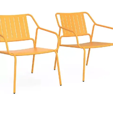 Item Description  -  Metal Lng Chr John Lewis ANYDAY Brights Metal Garden Lounge Chair, Set of 2, Me