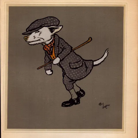 Cecil Aldin Merry Party Rare Antique Book Plate “Gentlemen White Fox”.