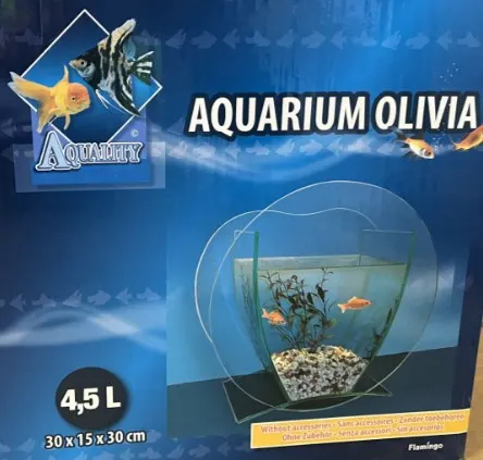 5 x Aquarium Olivia Fish Tanks 30 x 15 x 30cm RRP 27.99 ea L3c