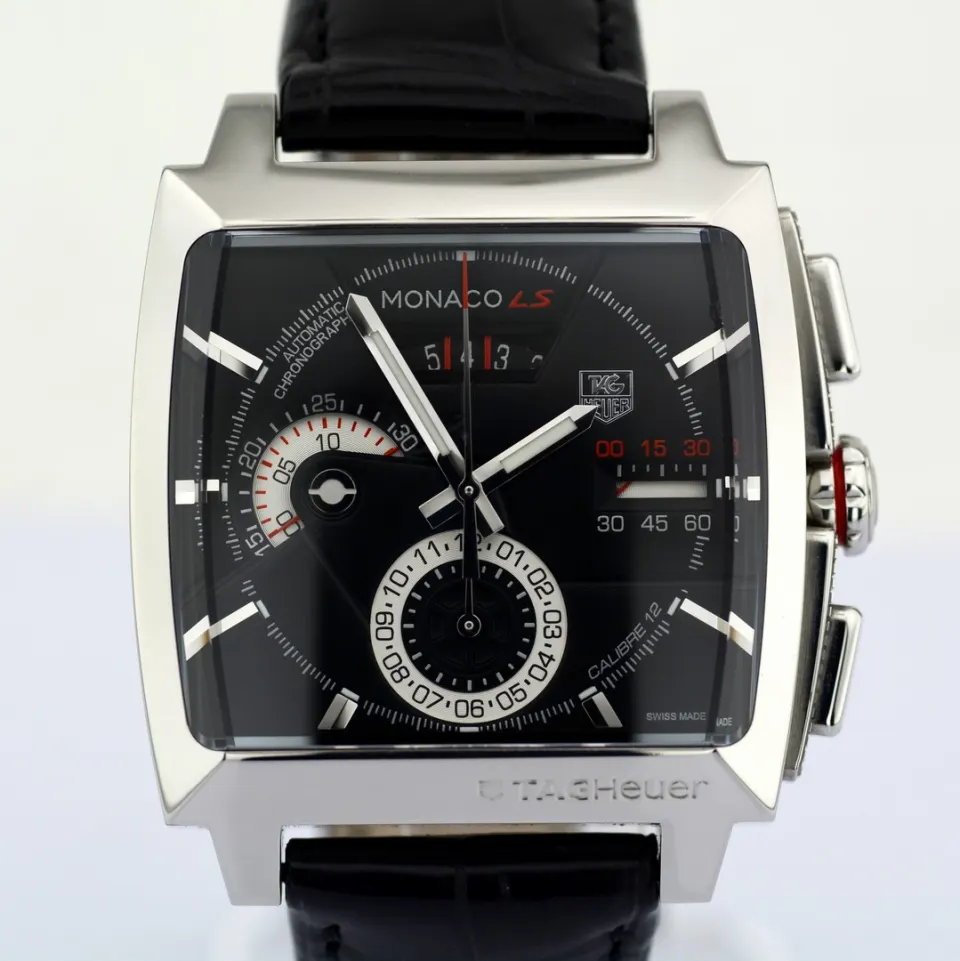 TAG Heuer/TAG Heuer Monaco Calibre 12 - Chronograph - Automatic - Gentlemen's Steel Wristwatch
