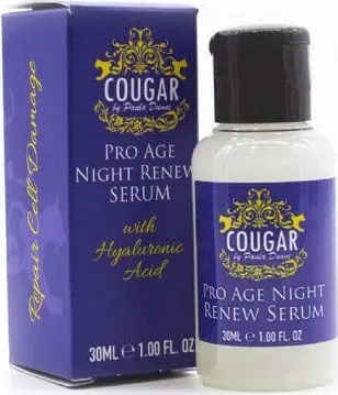 118 x Cougar Pro Age Night Renew Serum with Hyaluronic Acid 30ml