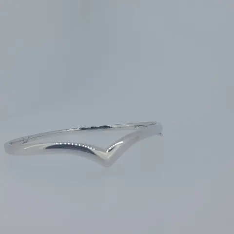 UK Hallmarked Silver Wishbone Hinged Bangle