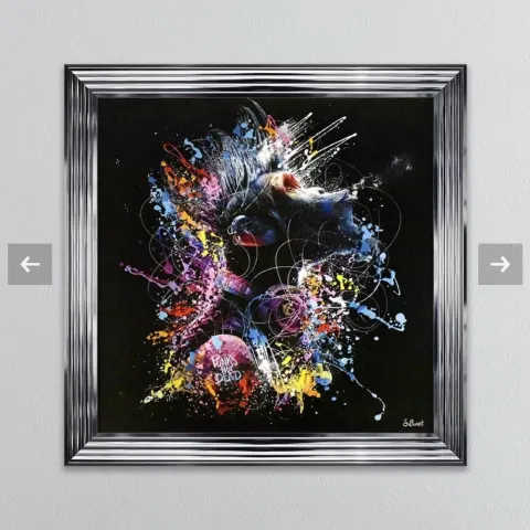 Framed Abstract Ape Picture