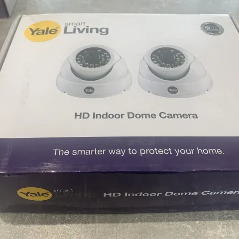 NEW BOXED SETS OF 2 YALE SMART LIVING HD DOME CAMERAS. HD720 RESOLUTION