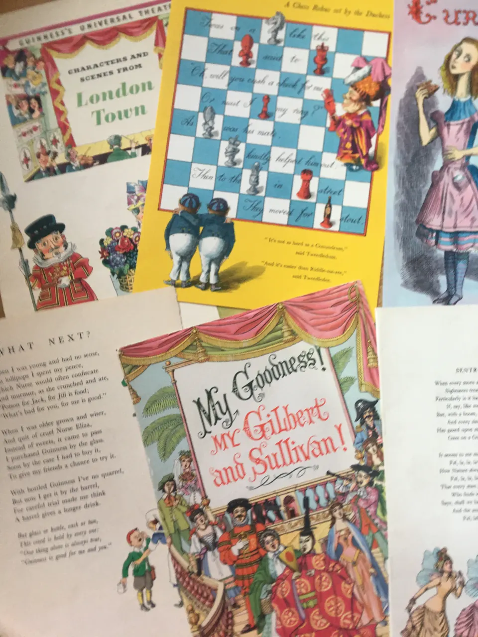 Collection Of Over 30 Vintage Guinness Double Sided Prints.