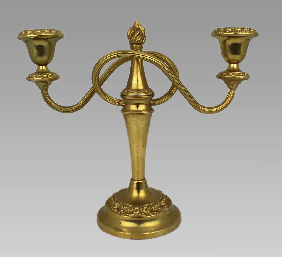 Vintage Gold Plated Candelabra