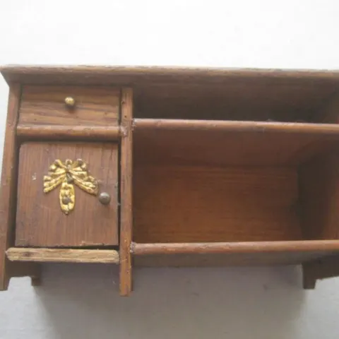 Vintage Dolls House Wooden Desk