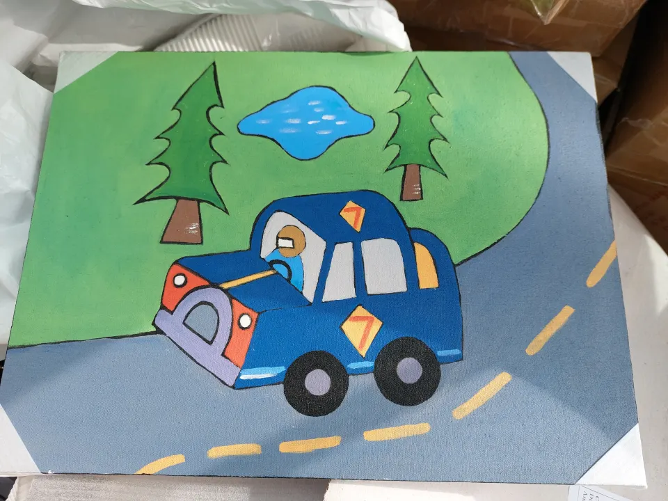 Canvas pictures of car